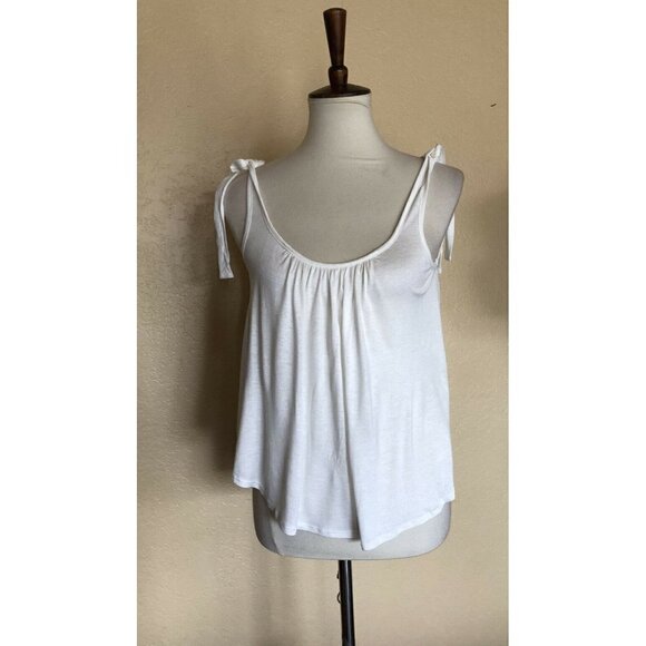 Nasty Gal Emory Park Women's White Tie Shoulder Tank Top Size S NWOT - Picture 3 of 11